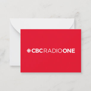 CBC Radio One Anteckningskort