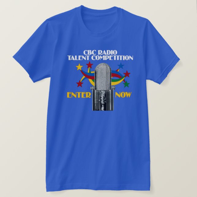 CBC Radio Talent Competition Tee Shirt (Design framsida)