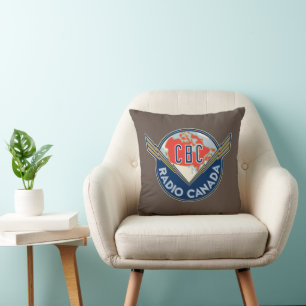 CBC Retro 1940s Logotyp Dekorativ kudde