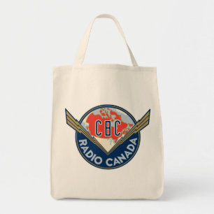 CBC Retro 1940s Logotyp Livsmedel Tote Tygkasse