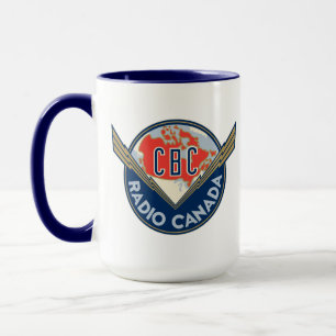 CBC Retro 1940s-Logotyp Mugg