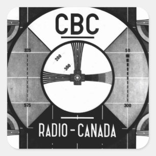 CBC Test Mönster Fyrkantigt Klistermärke