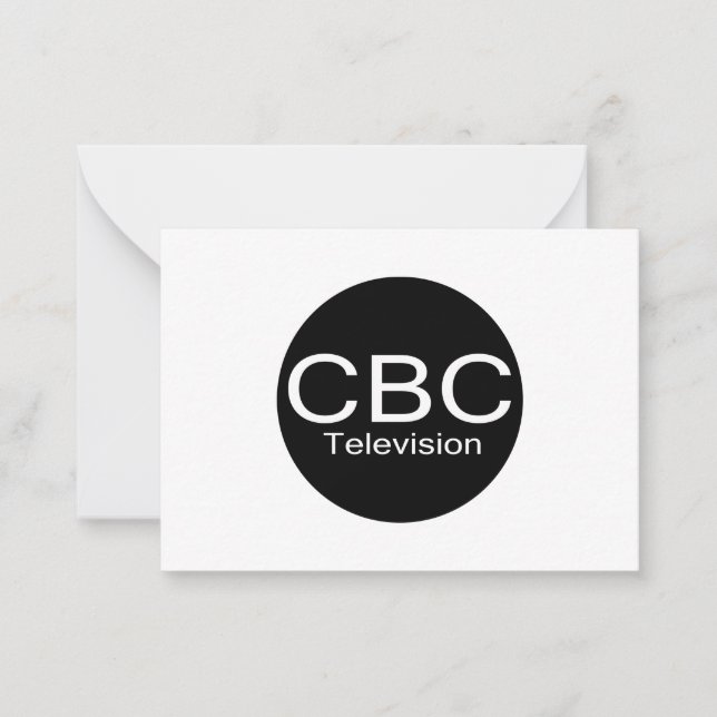 CBC TV Alt-Logotyp Anteckningskort (Framsida)