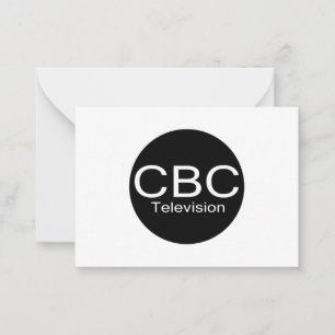 CBC TV Alt-Logotyp Anteckningskort