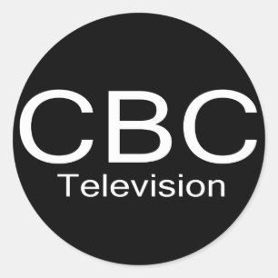 CBC TV Alt-Logotyp Runt Klistermärke