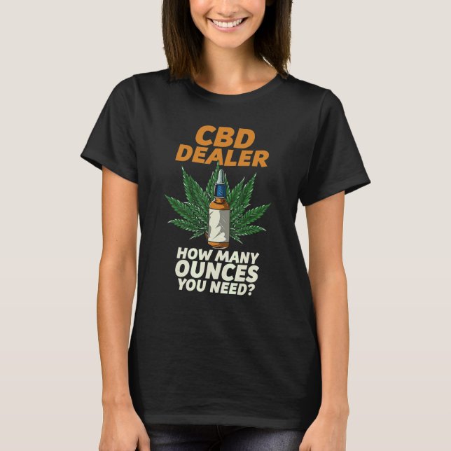Cbd-återförsäljare hur många enheter du behöver cb t shirt (Framsida)