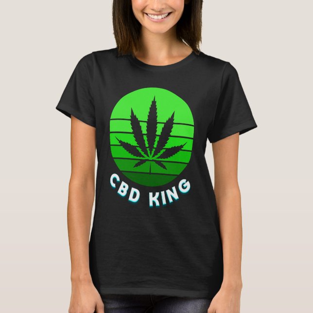 CBD Kung Capsule Oil Vape CBD Anxiety Pain Relief T Shirt (Framsida)