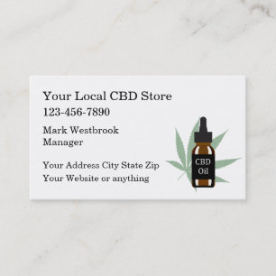 CBD Oil Store Retail Visitkort