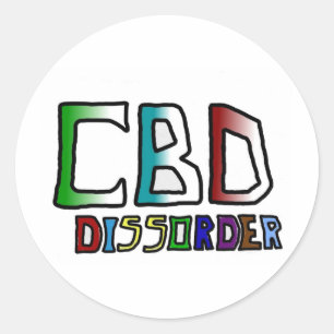 CBD-störning Runt Klistermärke