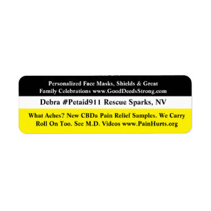 CBDa Pain Relief Returadress Etikett