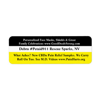 CBDa Pain Relief Returadress Etikett