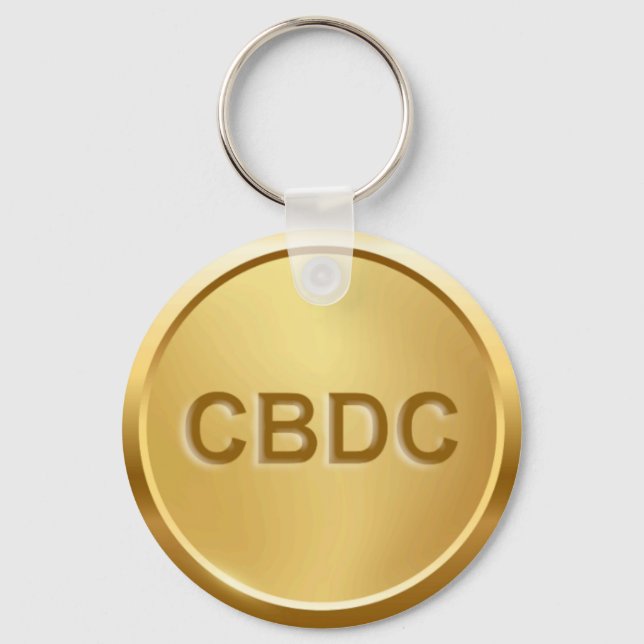 CBDC Centralbanksvaluta Nyckelring (Framsida)