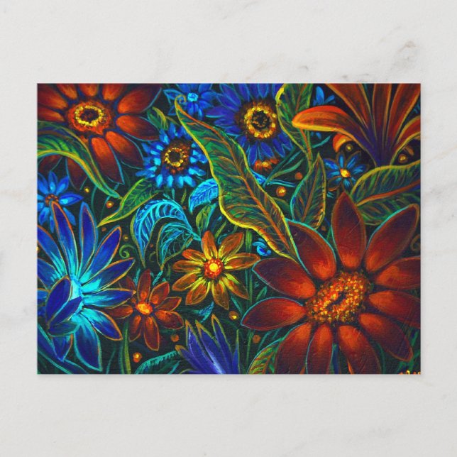 CBjork Avatar Blommigt Design Vykort (Framsida)