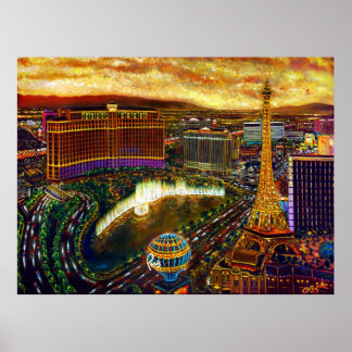 CBjork Las Vegas City of Guld Poster