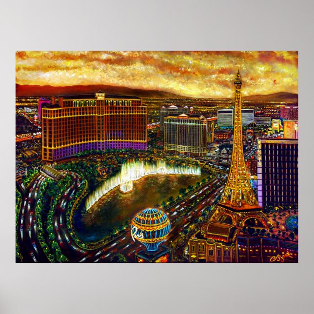 CBjork Las Vegas City of Guld Poster (Framsidan)