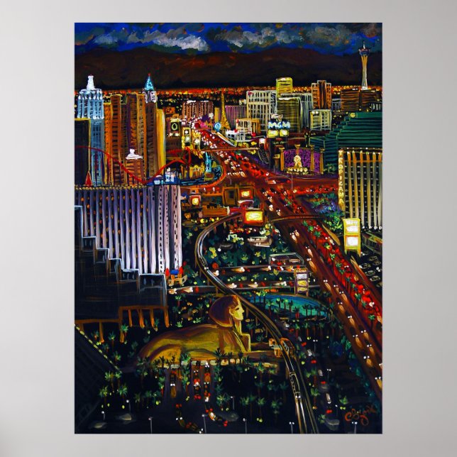 CBjork Las Vegas Cityscape Poster (Framsidan)