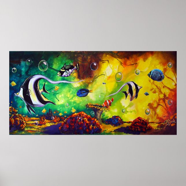 CBjork, Moorish Idol Reef Poster (Framsidan)