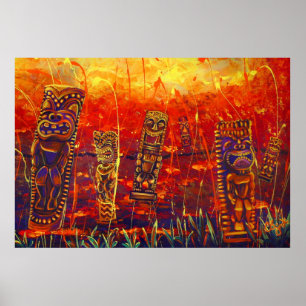 CBjork, Tiki Hett Lava Showers Poster