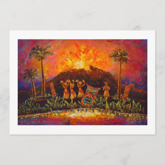 CBjork Tiki Luau inbjudningar