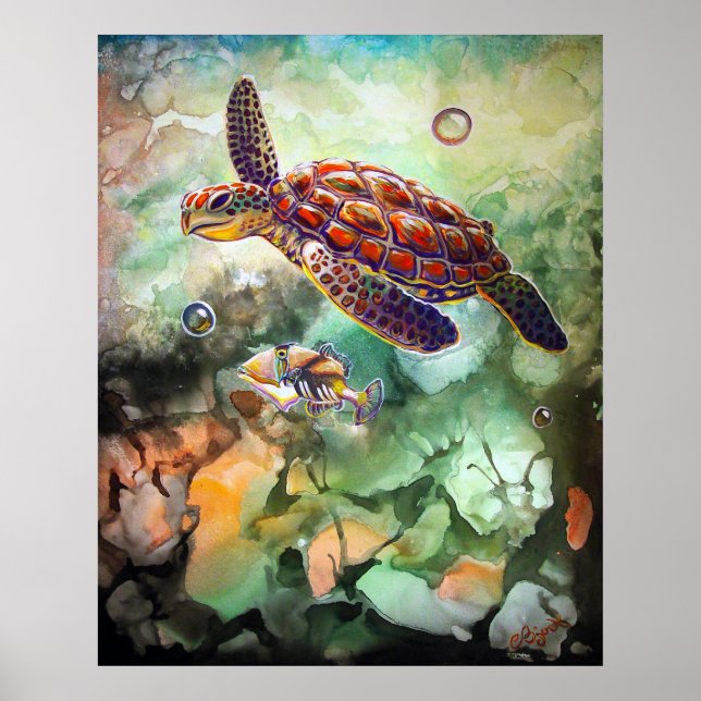 CBjork Turtle och Trigger Poster (Framsidan)