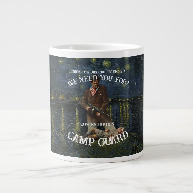 CBP DHS FBI Trump Norovirus Buffé Diet Viktminskni Jumbo Mugg (Framsidan)