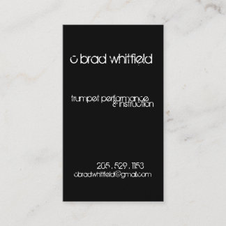 cbradbizcard #1 visitkort