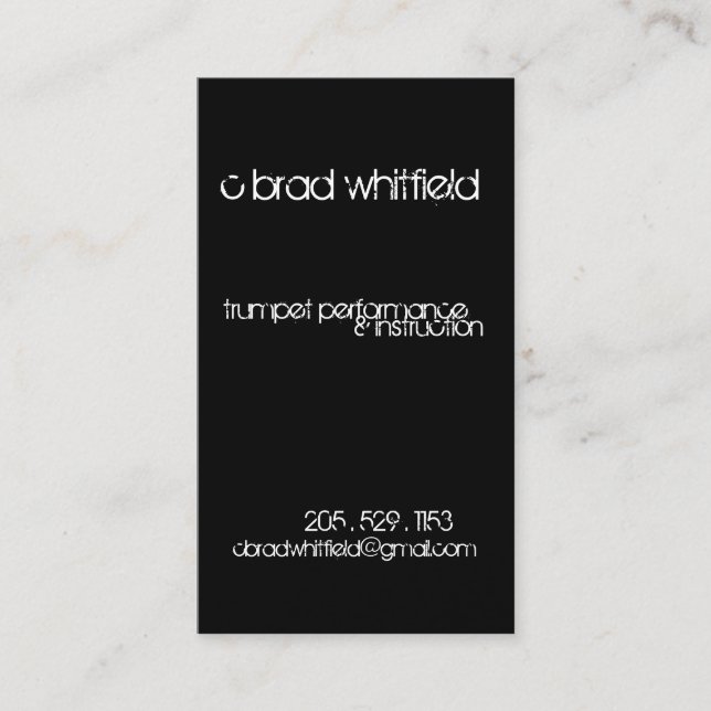 cbradbizcard #1 visitkort (Framsida)