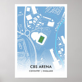 CBS Arena Poster - Coventry City FC:s hem, Engla