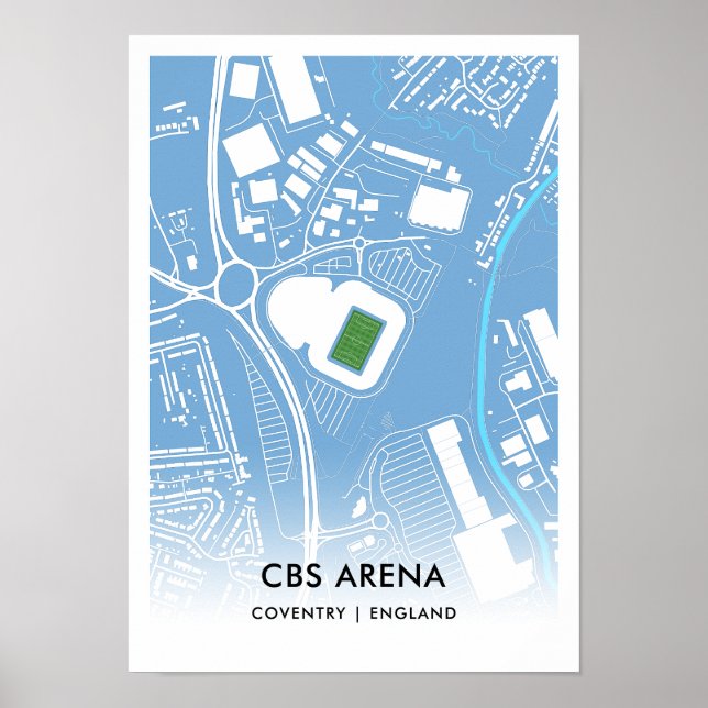 CBS Arena Poster - Coventry City FC:s hem, Engla (Framsidan)