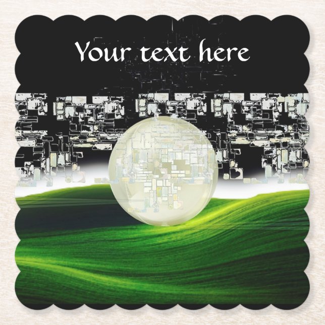 CBS SÖNDAG MORNING ART:MÅNE GALAXY Underlägg Papper (Framsida)