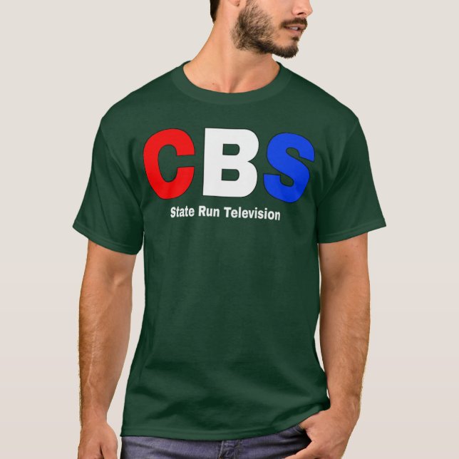 CBS State Runelevision Patriotiska Fronten T Shirt (Framsida)