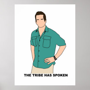 CBS Survivor Jeff Probst the Tribe har talat Poster