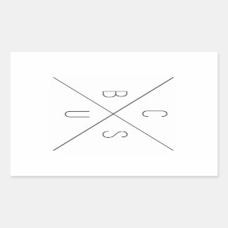 CBUS (Columbus, Ohio) Stickers Rektangulärt Klistermärke