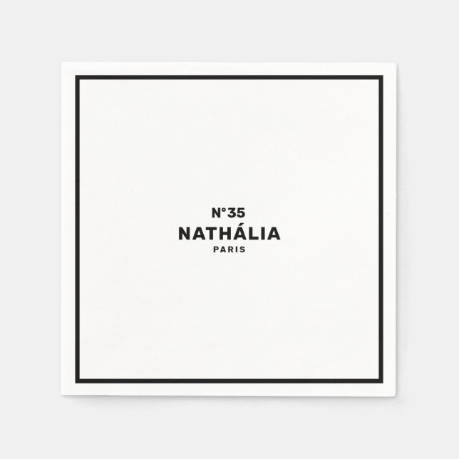 CC (Chic och klassiskt) Pappersservett (Framsidan)