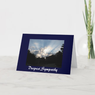 CC- Deepest Sympathy Sunrise Card Kort