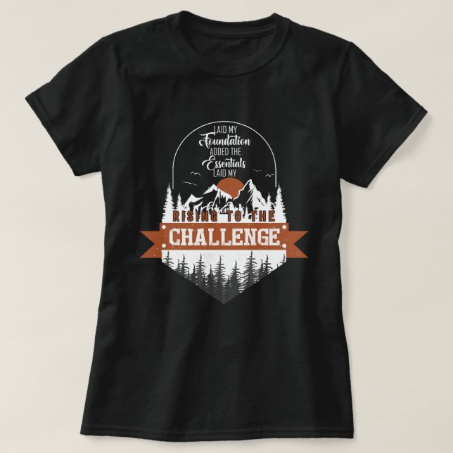 CC-konversationen Stigning till Challenge Homescho T Shirt (Design framsida)