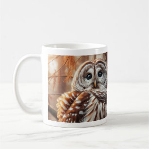 CC&L Träd-tjänsten Barred Uggla Mugg-design Kaffemugg