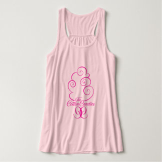 CC logotyp Flowy, Tanktop Linne Med Racerback
