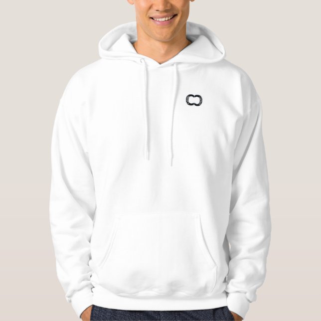 CC Productions svart-till-grå övergångs-sweatshirt Hoodie (Framsida)