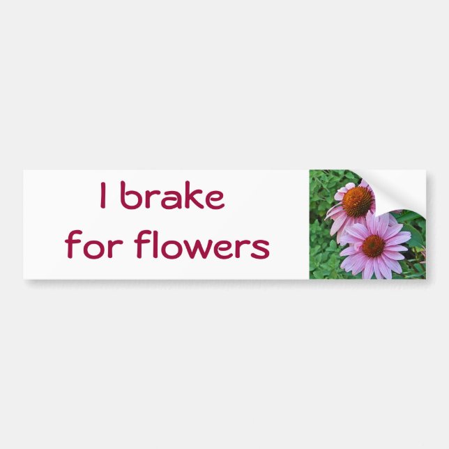 CC som jag bromsar för blommabildekal Bildekal (Framsidan)