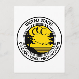 CCC Civil Conservation Corps Tribute Vykort