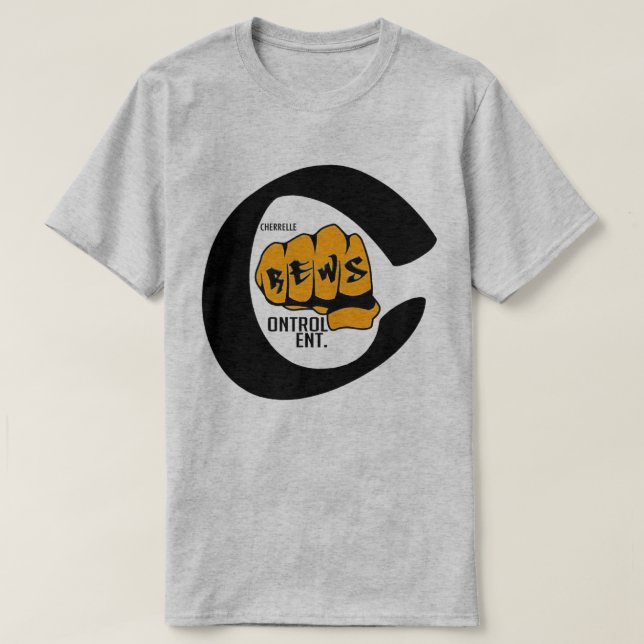 Ccc-grå färgT-tröja Tee Shirt (Design framsida)