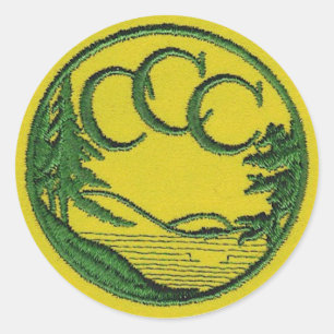 CCC lappar Runt Klistermärke
