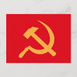 Cccp-användarhammare och sicklecellhammare vykort