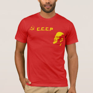CCCP bultar och skäraLenin den Retro T skjortan Tee Shirt