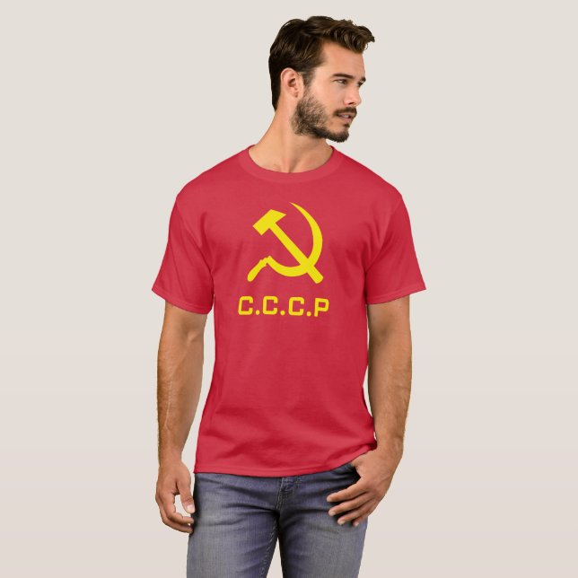 CCCP bultar och skäramanar skjorta T-shirt (Hel framsida)
