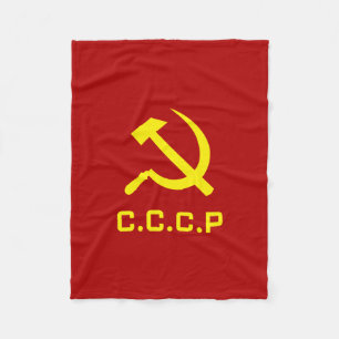CCCP bultar och skäran Fleecefilt