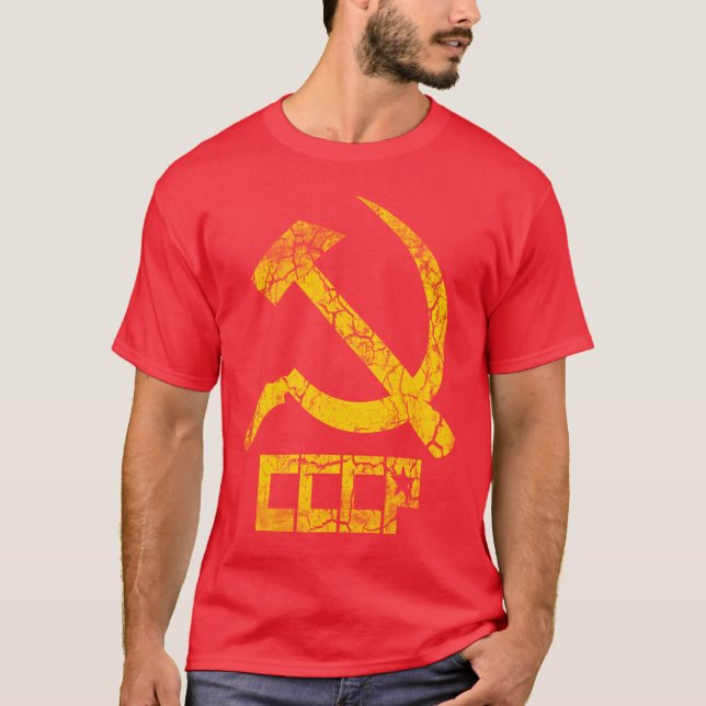 CCCP bultar och skäravintage Tee Shirt (Framsida)