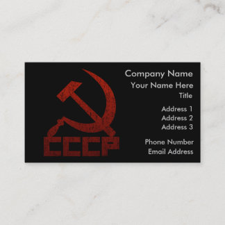 CCCP bultar & skäran Visitkort