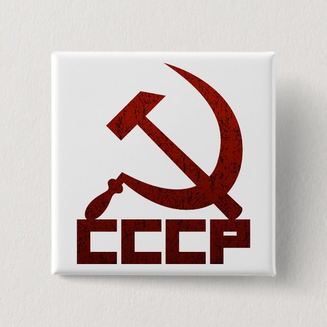 CCCP Hammaren och skäran Knapp (Framsida)